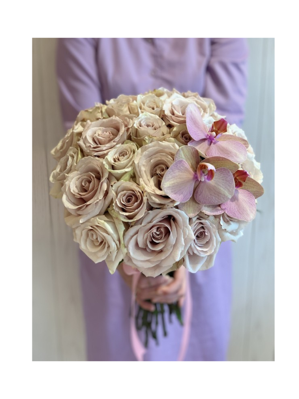 Bridal Bouquet - Cafe au Lait Bouquet