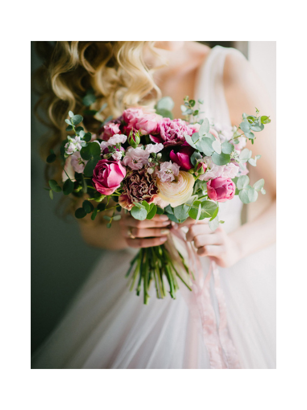 Bridal Bouquet - Blush and Fuschia Enchanting Bouquet