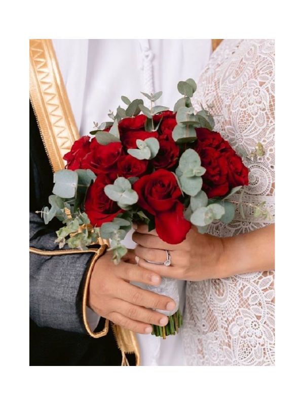 Bridal Bouquet - Luxury Red Rose Bouquet