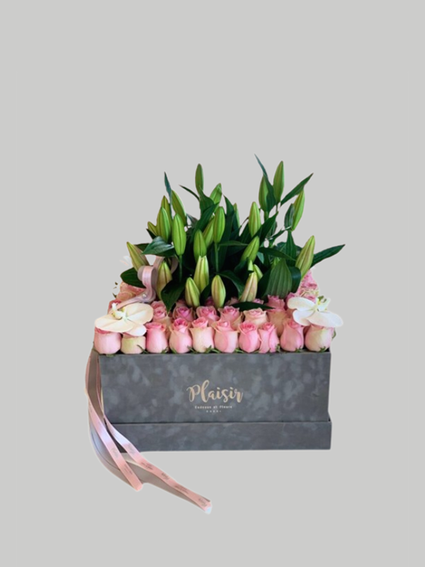 Velvet VIP Box - A Garden of Roses and Lillies