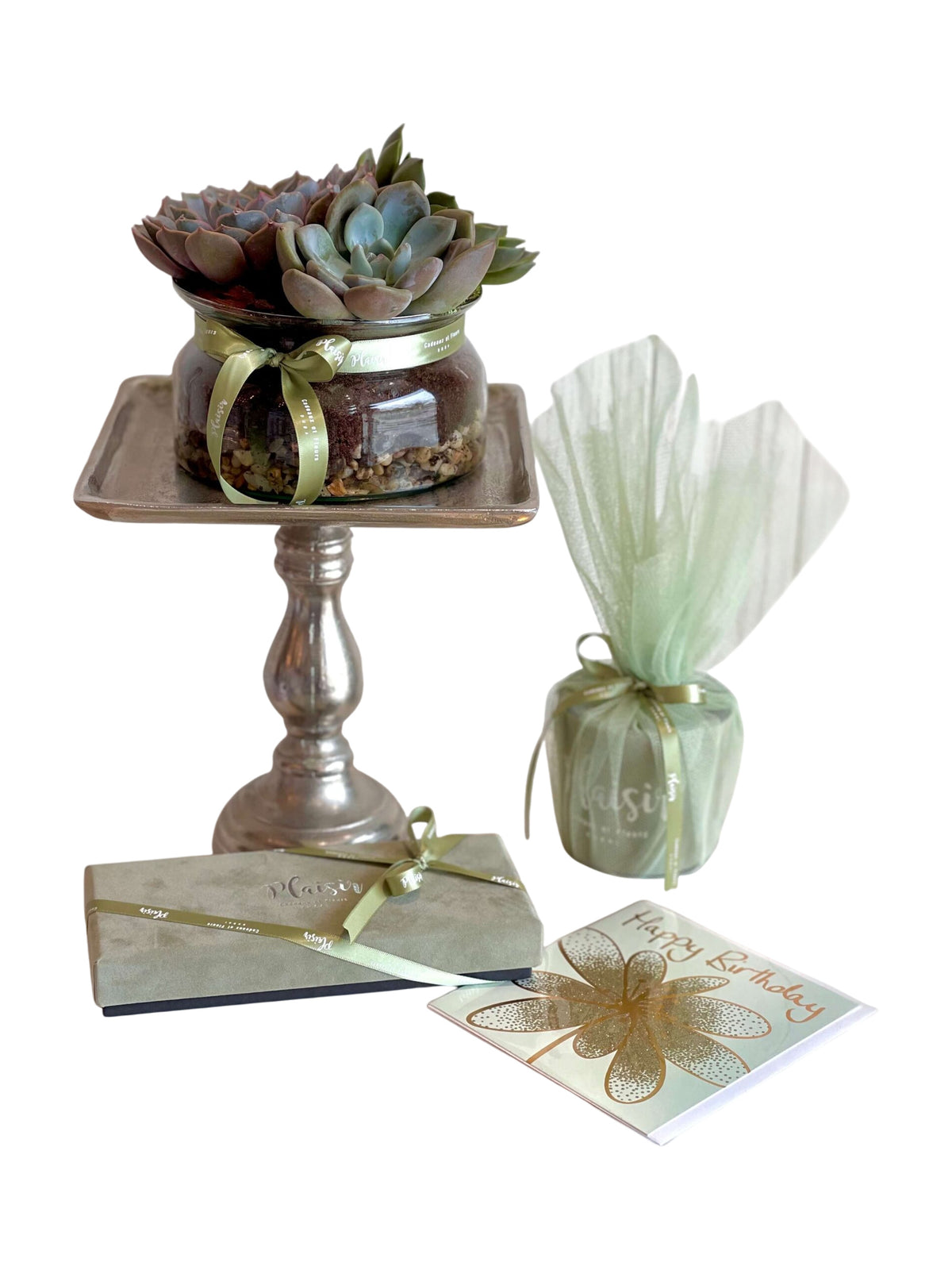 Giftset - Succulent Happy Birthday Large