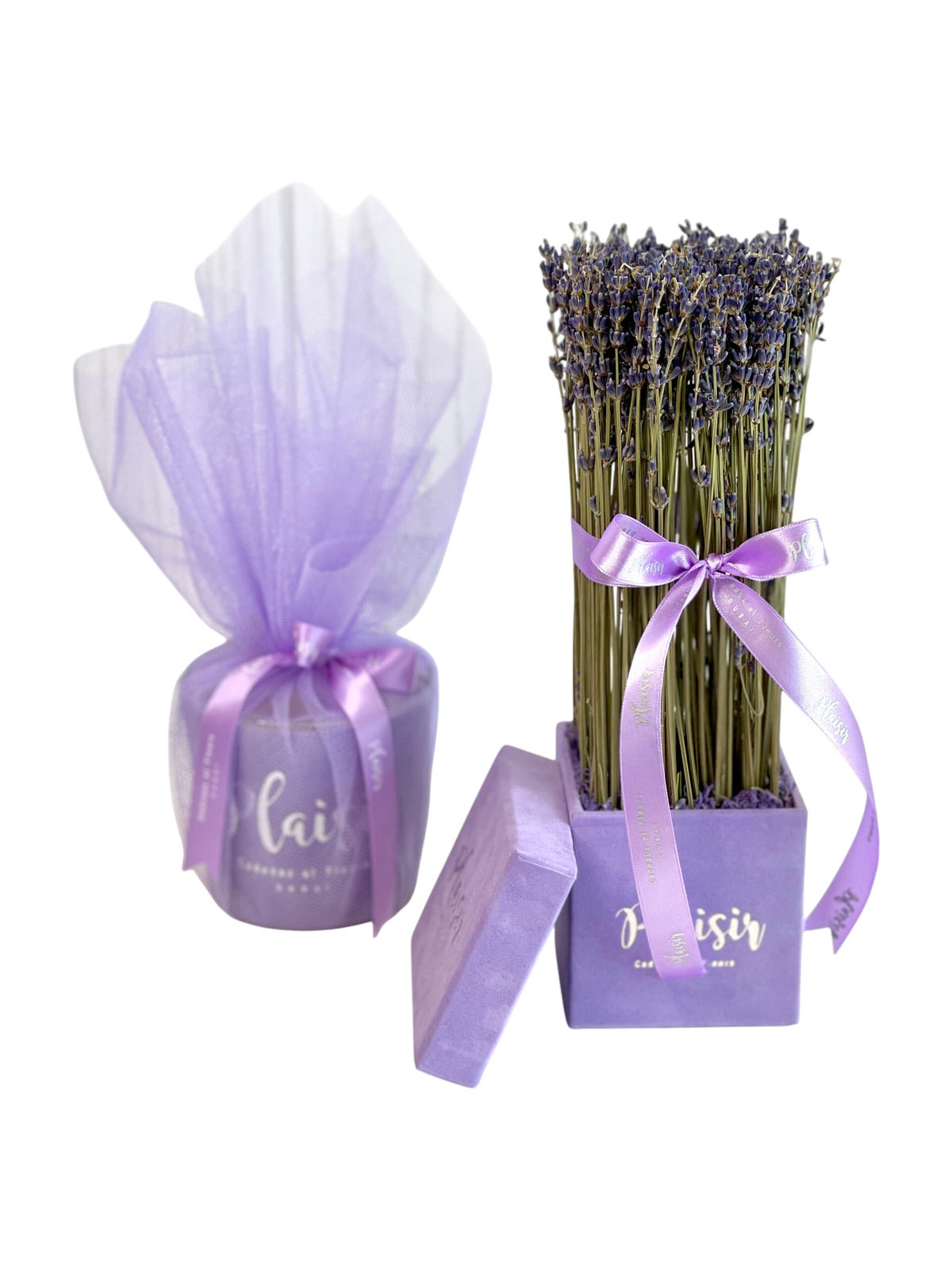 Giftset - Lavender Velvet and Scented Candle