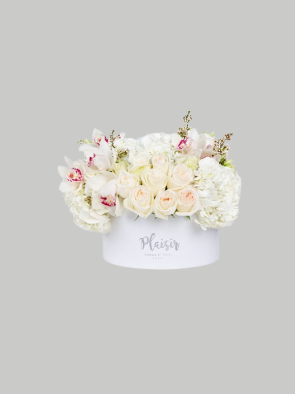 Hatbox - All White Elegance