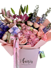 Hand-Tied Bouquet - Bubblegum Luxury