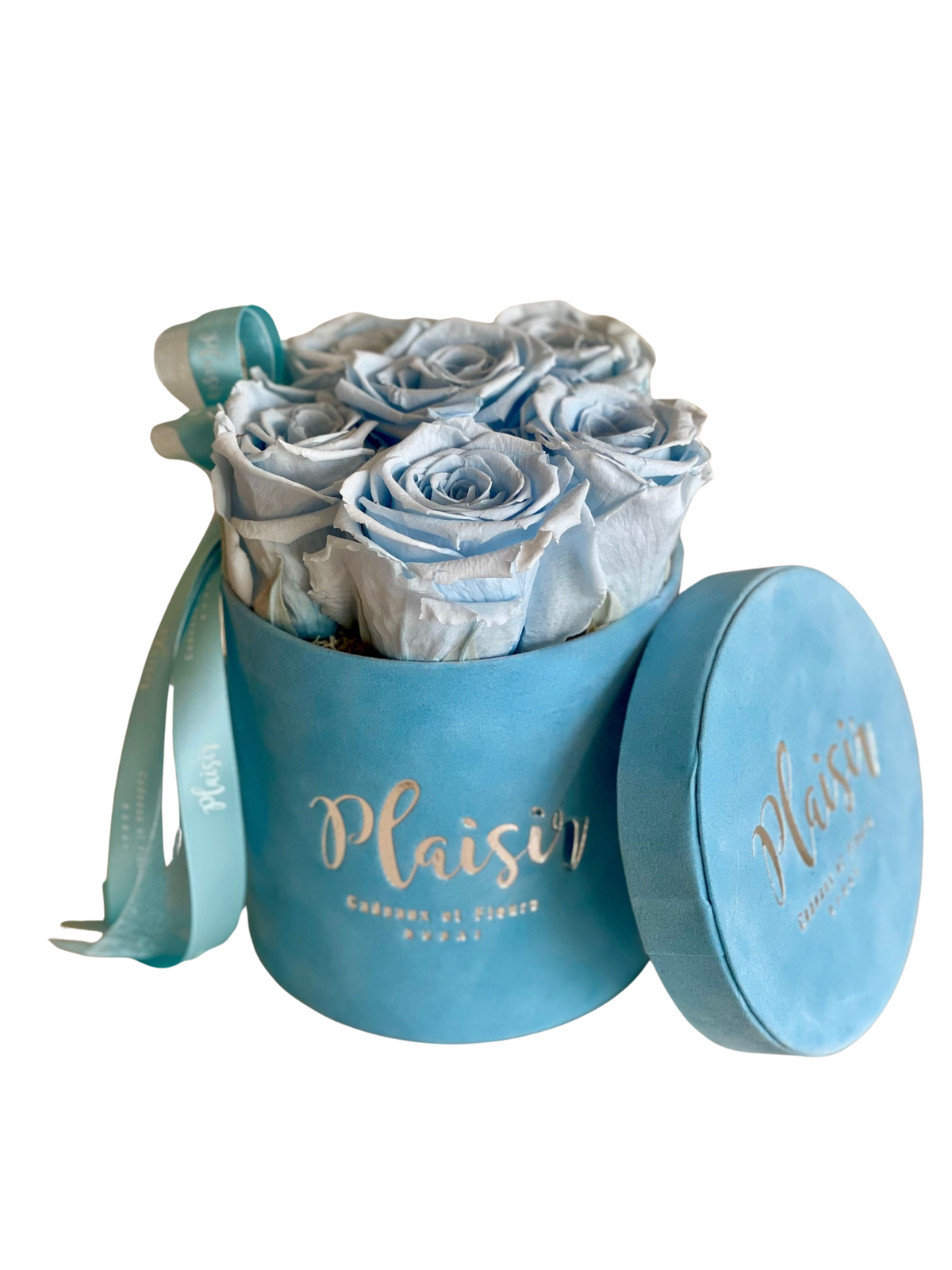 وردة الأبد اللانهائية - ستة سماوي أزرق على أزرق