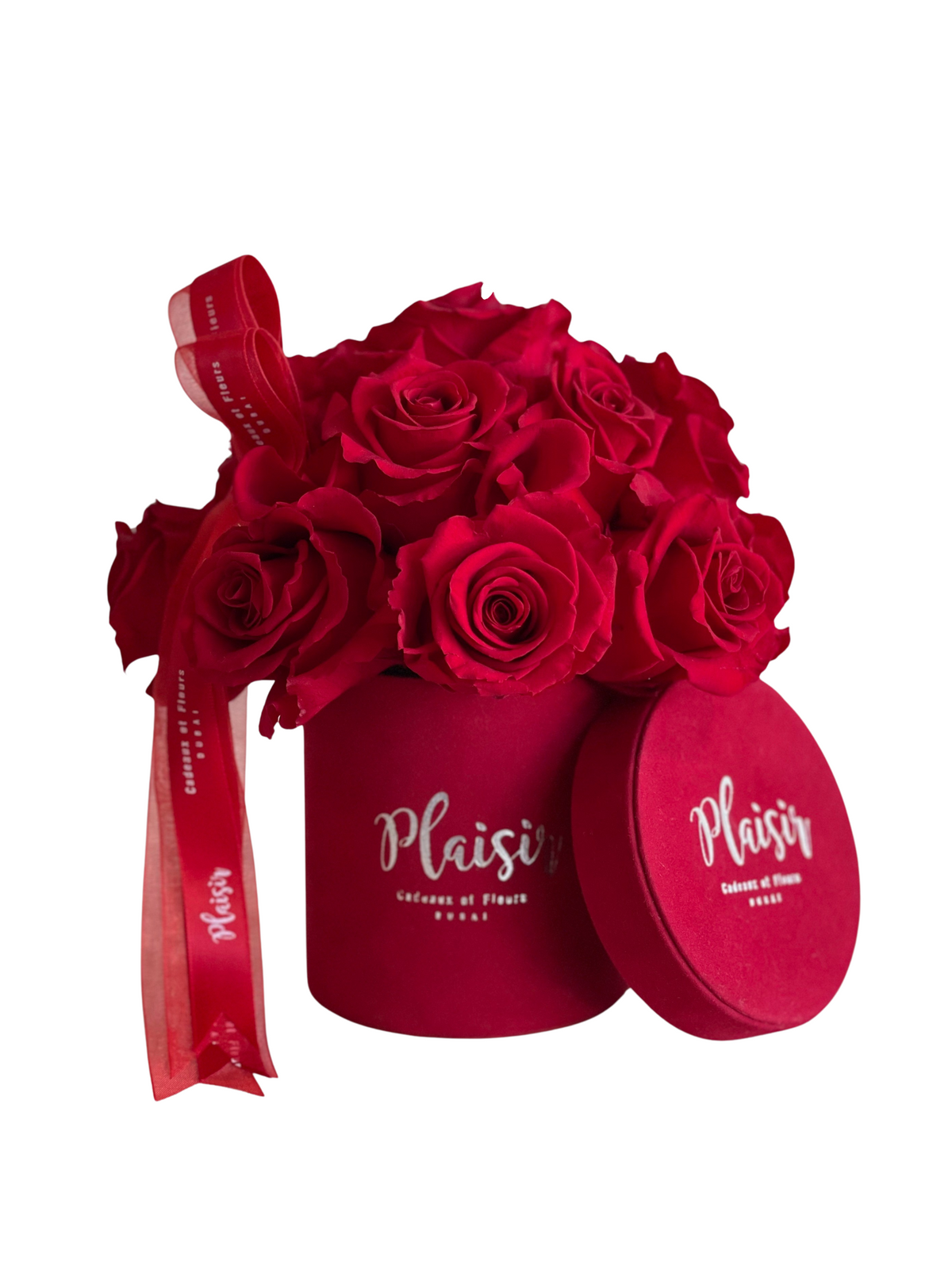 وردة فوريفر إنفينيتي - قبة صغيرة حمراء على حمراء