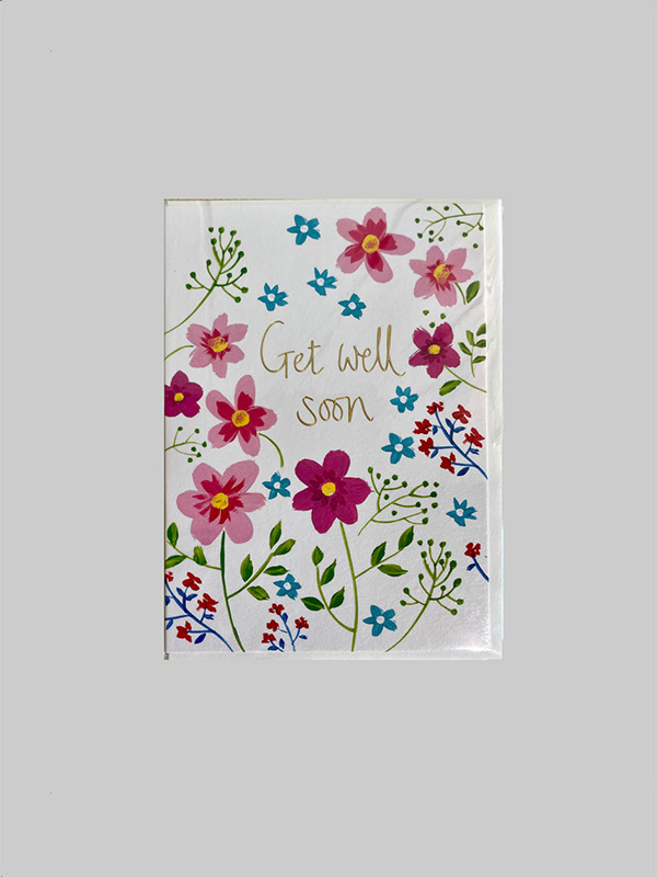 Greeting Card – Get Well Soon Pink